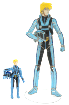Robotech Roy Fokker with Matchbox figure